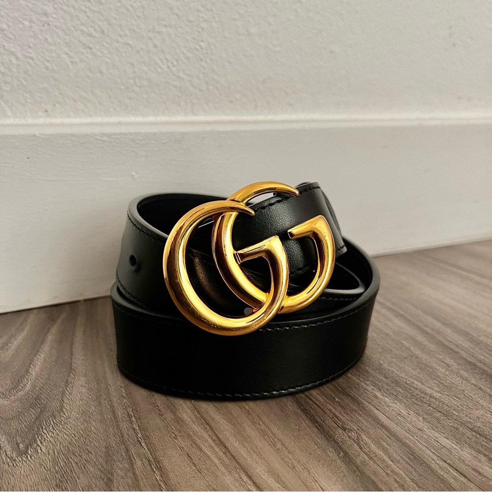 Authentic Marmot Gold Gucci Belt